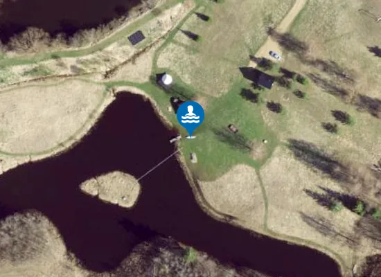 Satellite image of Ojaääre paisjärve supelrand