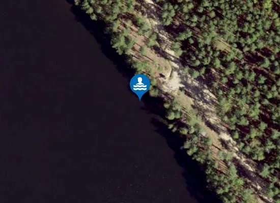 Satellite image of Paidra ujumiskoht