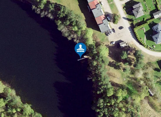 Satellite image of Kose Valgjärve idapoolne ujumiskoht