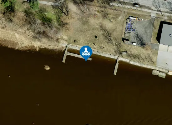 Satellite image of Pärnu jõe väliujula ujumiskoht