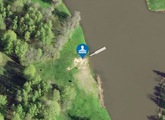 Satellite image of Mõniste supelrand