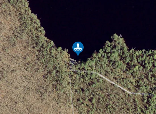 Satellite image of Suure Suujärve ujumiskoht