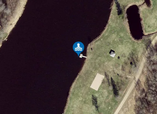 Satellite image of Hellenurme järve ujumiskoht