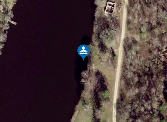 Satellite image of Hellenurme järve ujumiskoht