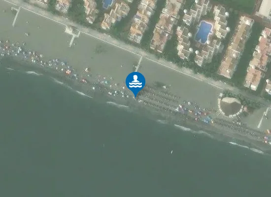 Satellite image of Playa de las Lindes