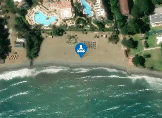 Satellite image of Playa Isdabe