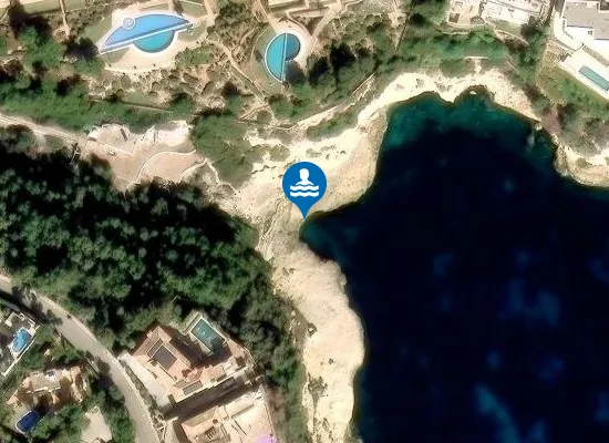 Satellite image of Cala Xada