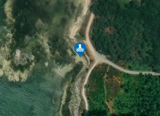 Satellite image of Praia dos Namorados