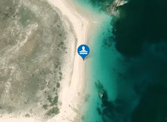 Satellite image of Praia das Fieiras