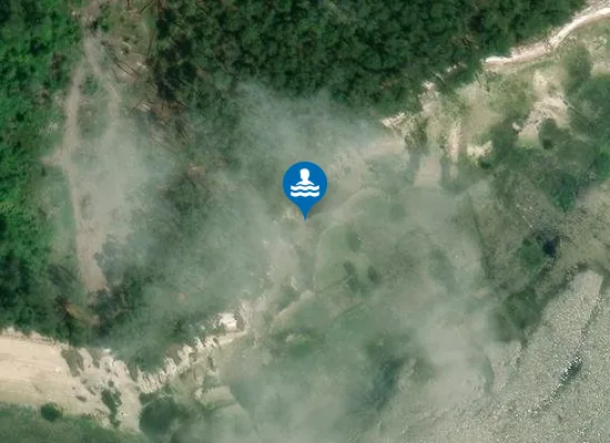 Satellite image of Praia da Roza do Norte