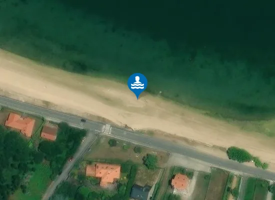 Satellite image of Praia de Catro Cordas