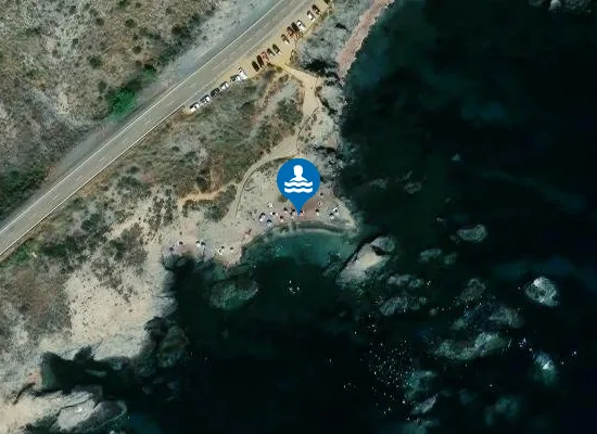 Satellite image of Cala Cristal