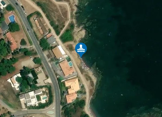 Satellite image of Platja dels Capellans
