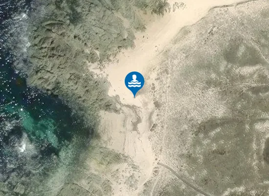 Satellite image of Praia da Sarrosa