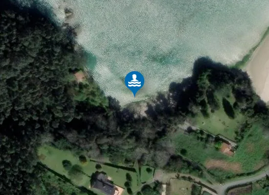 Satellite image of Praia de Santo Isidro