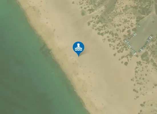 Satellite image of Playa Mujeres