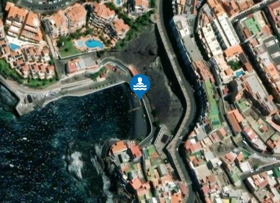Satellite image of Playa Chica