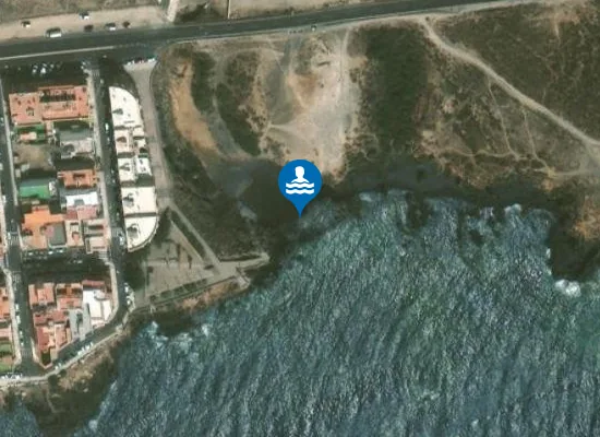 Satellite image of Playa Chica