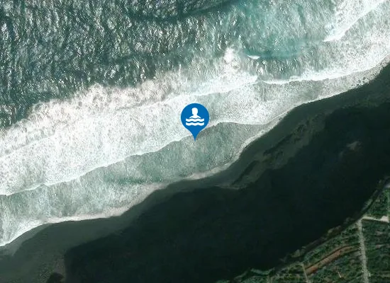 Satellite image of Playa Los Patos