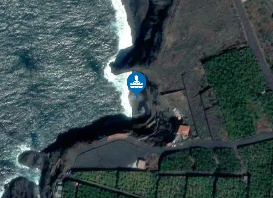 Satellite image of Playa de la Zamora Chica
