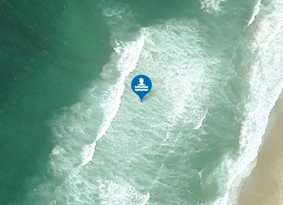 Satellite image of Praia de Areas Longas
