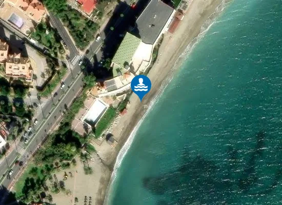 Satellite image of Playa de las Verdas