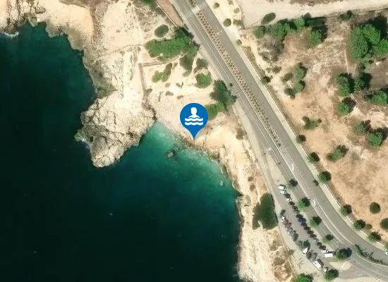 Satellite image of Caló des Grells