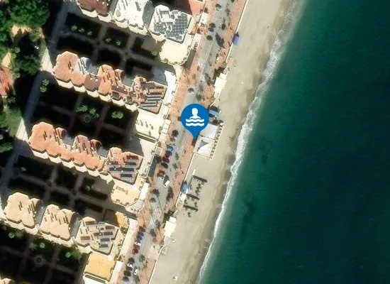 Satellite image of Playa del Castillo