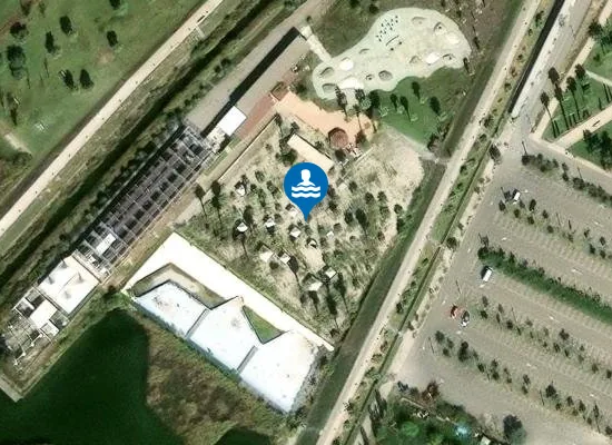 Satellite image of Playas del Ebro