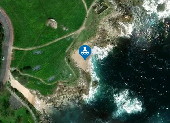 Satellite image of Praia do Mouro