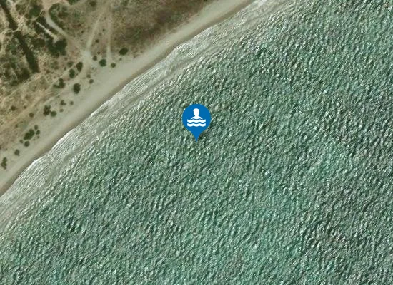 Satellite image of Platja de la Gola