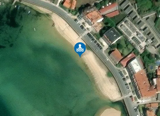 Satellite image of Praia de San Cibrán