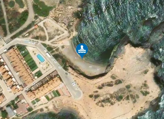 Satellite image of Cala Fría