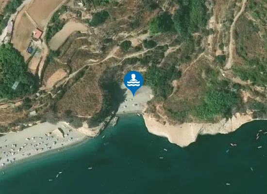 Satellite image of Playa Piedra de Tarzán