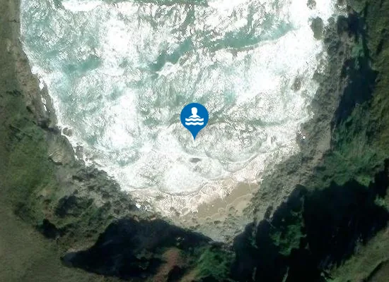 Satellite image of Praia da Rosela