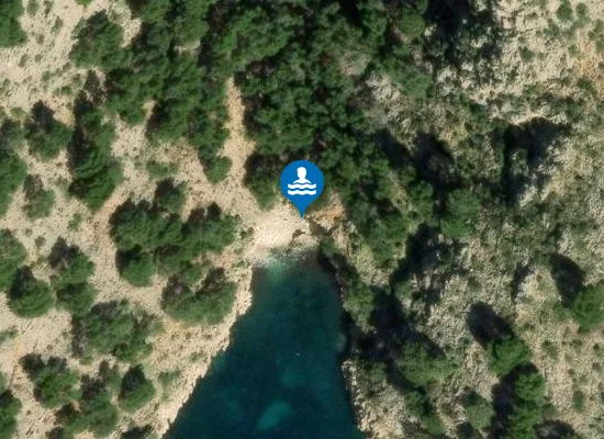 Satellite image of Cala en Gossalba
