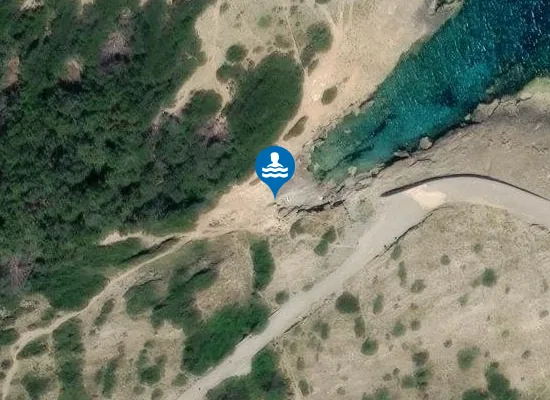 Satellite image of Cala Estreta