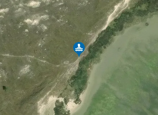 Satellite image of Praia do Medio