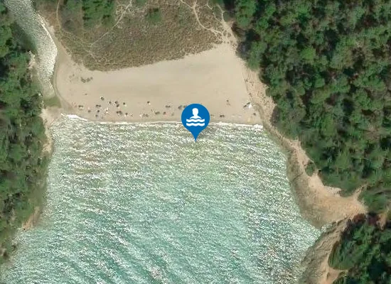 Satellite image of Cala Trebalúger