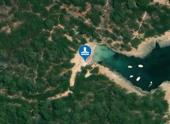 Satellite image of Cala Brafi