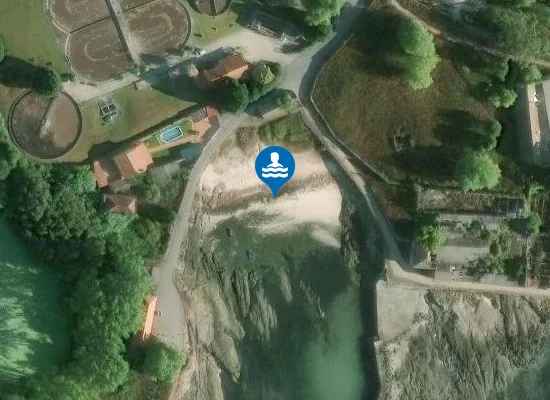 Satellite image of Praia da Congorza