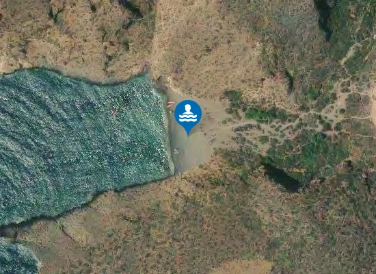 Satellite image of Cala Cerrada