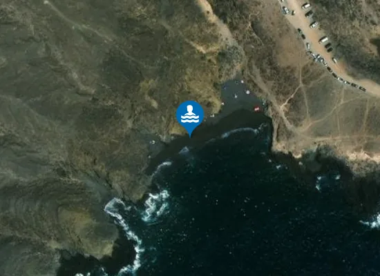 Satellite image of Playa Cuevas del Trigo
