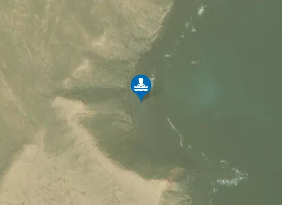 Satellite image of Caleta Larga