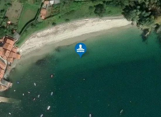 Satellite image of Praia de Area Morta