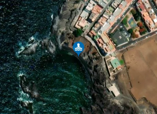 Satellite image of Playa de Baja Larga