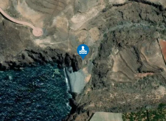 Satellite image of Playa del Barranco de Erques
