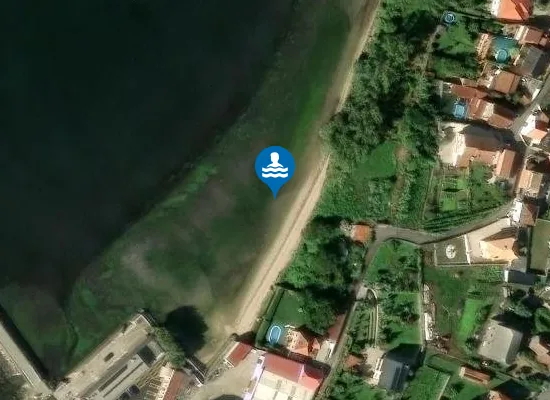 Satellite image of Praia do Castañal