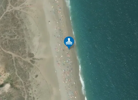 Satellite image of Playa de los Muertos