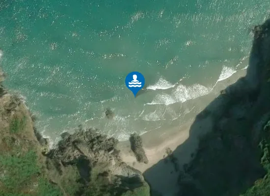 Satellite image of Praia de Sucastro